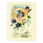 A Happy Birthday Cherub Greeting Post Card