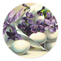 A Happy Easter Round Stickers