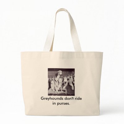 A Happy Greyhound with her Puppies Bag by PURPLEGREYHOUND