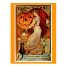 A Happy Halloween Postcard