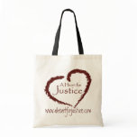 A Heart for Justice book bag