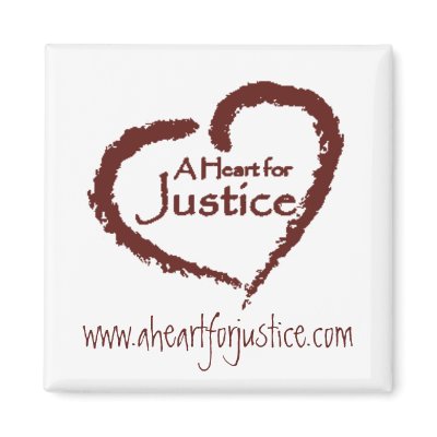 A Heart for Justice magnet (white) by aheartforjustice