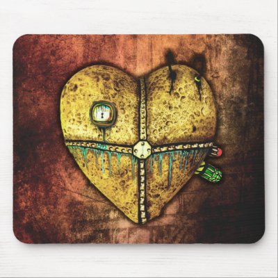 A Heart Less Broken Gothic Art Mousepad by darkdreams