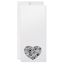 A Heart Made of Dog Paws Custom Rack Card