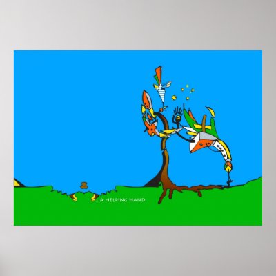 a helping hand posters by mayluna_a
