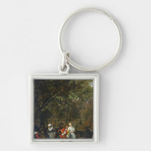 A Herb Market in Amsterdam Keychain