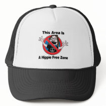 A Hippie Free Zone Mesh Hat