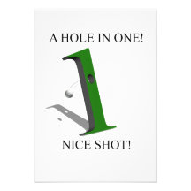 A Hole In One Golf Ball Invitation
