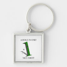 A Hole In One Golf Ball Key Chain