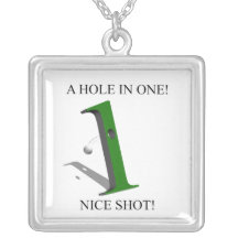 A Hole In One Golf Ball Necklace