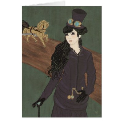 a horse and buggy for mlady card by acidbutterfly
