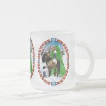 A Horse and Kid Christmas Mugs