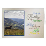 A horse birthday card for partner.