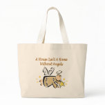 a house isn't a home without angels tote bags