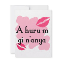 A huru m gi n'anya - Igbo I love you Personalized Invitation