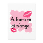 A huru m gi n'anya - Igbo I love you Postcard