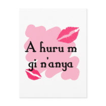 A huru m gi n'anya - Igbo I love you Postcard
