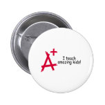 A+ I Teach Amazing Kids Pin