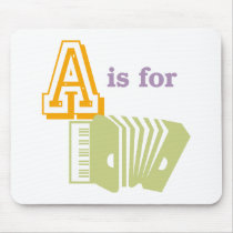 A is for Accordion Mouse Pad