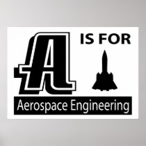 A Is For Aerospace Engineering Posters