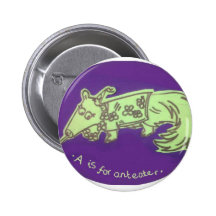 A is for anteater pin