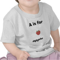 A is for apple t-shirts