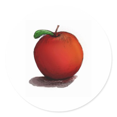 A is for Apple Stickers by allaboutdrums