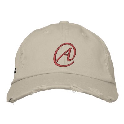 A is for Atheist Embroidered Hat by NoSacredCow