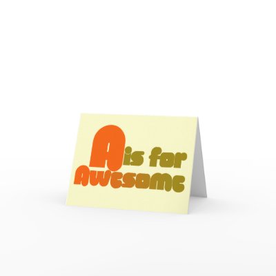 A is for Awesome Greeting Cards by EllesPlanet