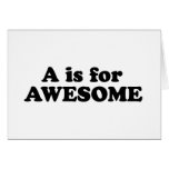 A IS FOR AWESOME