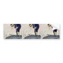 A Japanese blowing away by Kobayashi,Kiyochika Bumper Sticker