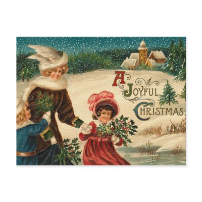 A Joyfull Christmas - Vintage Art by MyOtherPlanet