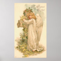 A Joyous Easter Angel Poster