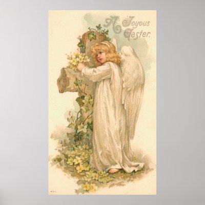 A Joyous Easter Angel Poster by easterfun