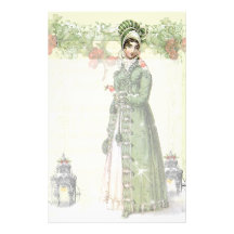 A Joyous Noel - Jane Austen inspired Stationery
