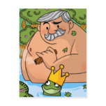 A King and A Frog postcards