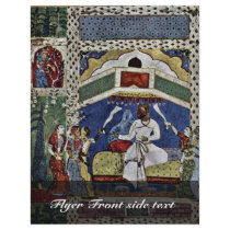 A King On His Throne By Indischer Maler Um 1565 (B Full Color Flyer
