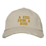 A Kiss From A Rose embroidered hats