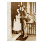 A kiss from the postman post card