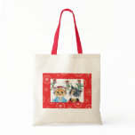 A kiss under the mistletoe canvas bags