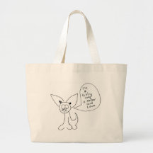 A kitty tote bags