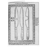 A Knife Trick Greeting Cards