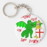 A Knight out on the town Key Chain
