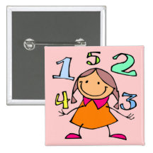 A l'�cole, on apprend � compter - badge avec agrafe