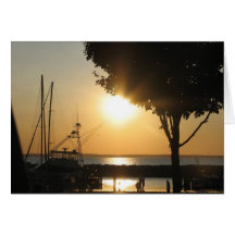 A Lake Michigan Sunset Greeting Card