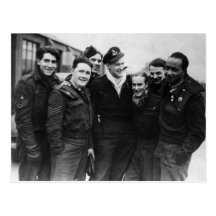 A Lancaster Bomber Crew Postcards