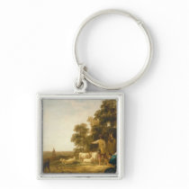 A Landscape with Shepherds and Shepherdesses keychains
