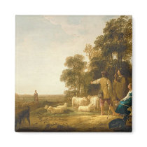 A Landscape with Shepherds and Shepherdesses magnets