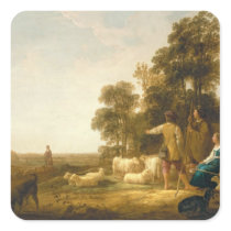 A Landscape with Shepherds and Shepherdesses stickers