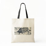A large bull or ox by Tachibana, Morikuni Ukiyoe Tote Bags